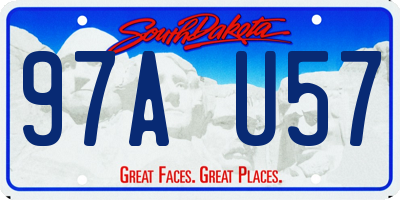 SD license plate 97AU57