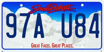 SD license plate 97AU84