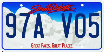 SD license plate 97AV05