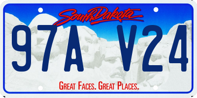 SD license plate 97AV24