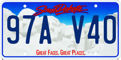 SD license plate 97AV40