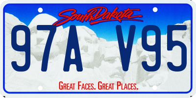 SD license plate 97AV95