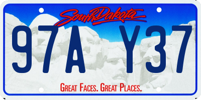 SD license plate 97AY37