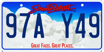SD license plate 97AY49