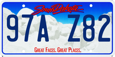 SD license plate 97AZ82