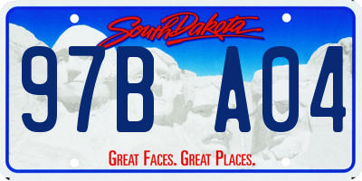 SD license plate 97BA04