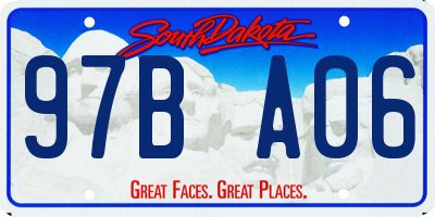 SD license plate 97BA06