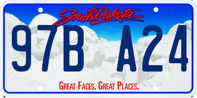 SD license plate 97BA24
