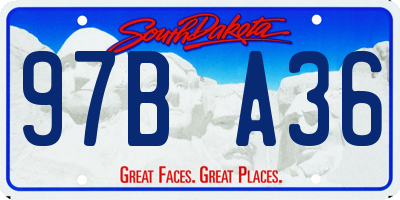 SD license plate 97BA36