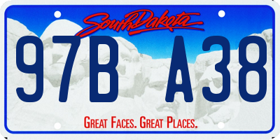 SD license plate 97BA38