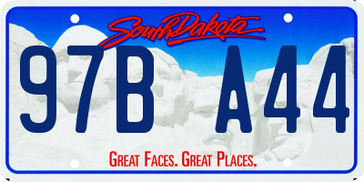 SD license plate 97BA44
