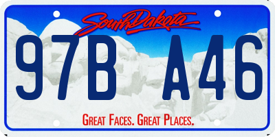 SD license plate 97BA46