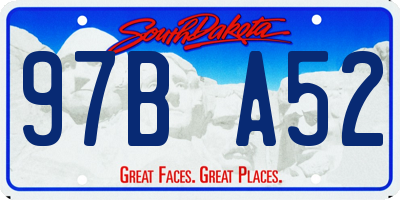 SD license plate 97BA52