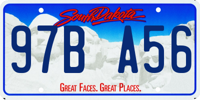 SD license plate 97BA56