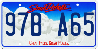 SD license plate 97BA65