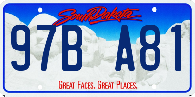 SD license plate 97BA81