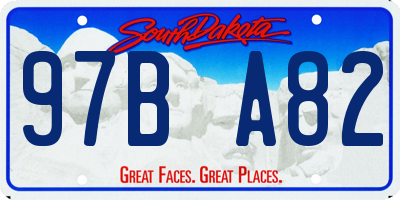 SD license plate 97BA82