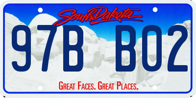 SD license plate 97BB02