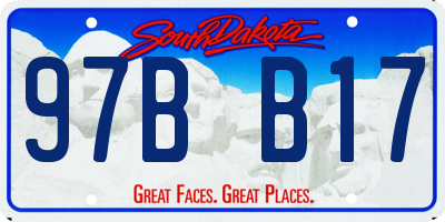 SD license plate 97BB17