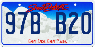 SD license plate 97BB20