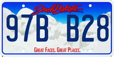 SD license plate 97BB28