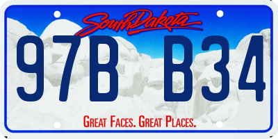 SD license plate 97BB34
