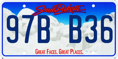 SD license plate 97BB36