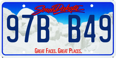 SD license plate 97BB49