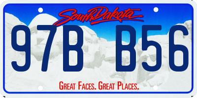 SD license plate 97BB56