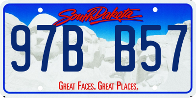 SD license plate 97BB57