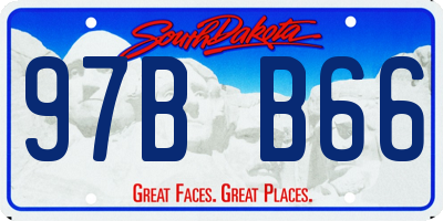 SD license plate 97BB66
