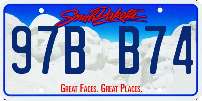 SD license plate 97BB74