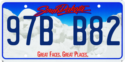 SD license plate 97BB82