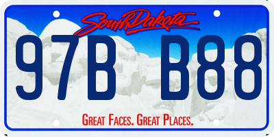 SD license plate 97BB88
