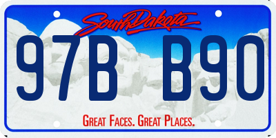 SD license plate 97BB90