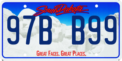 SD license plate 97BB99