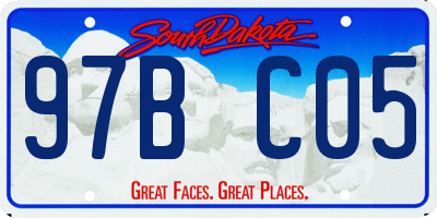 SD license plate 97BC05