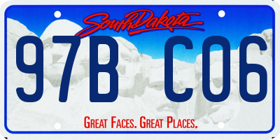 SD license plate 97BC06