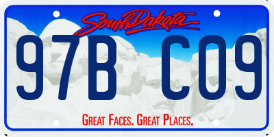 SD license plate 97BC09