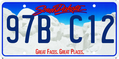 SD license plate 97BC12