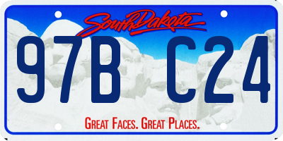 SD license plate 97BC24