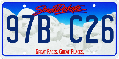 SD license plate 97BC26