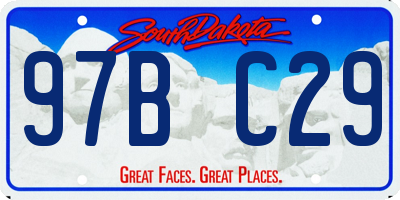 SD license plate 97BC29