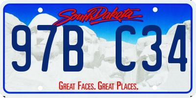 SD license plate 97BC34