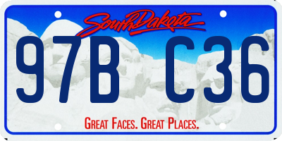 SD license plate 97BC36