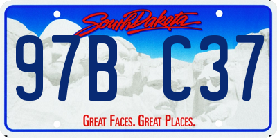 SD license plate 97BC37