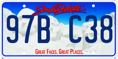 SD license plate 97BC38