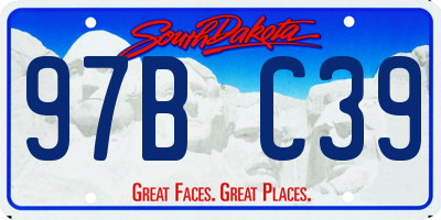 SD license plate 97BC39