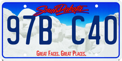 SD license plate 97BC40
