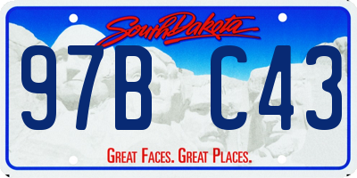 SD license plate 97BC43